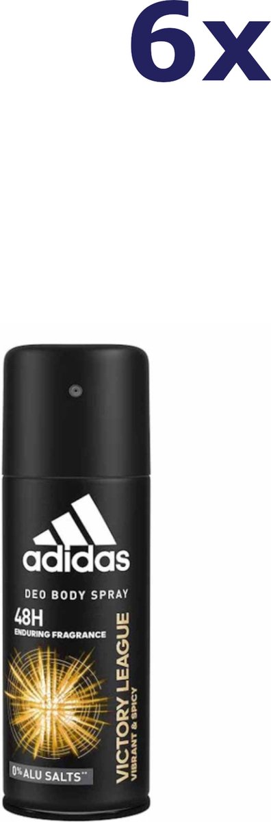 Goedkoopste 6x Adidas 150ml deo spray Victory League