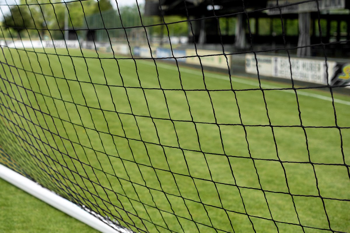 Voetbalnet 6 x 2,1 m zwart - diameter: 3 mm