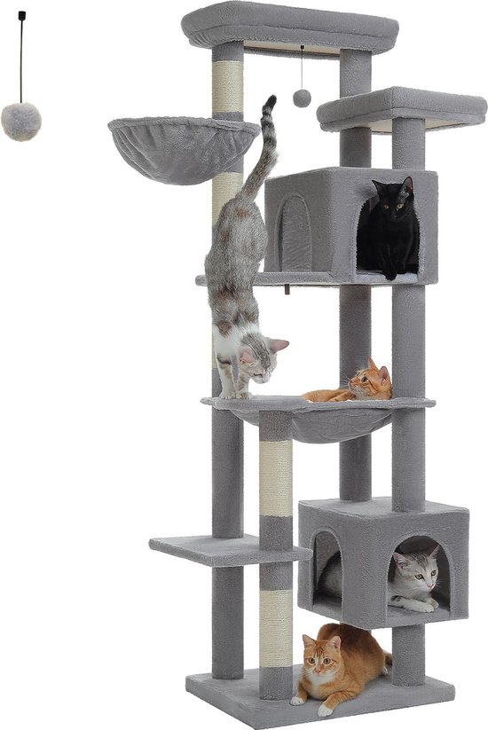 Krabpaal Ton Europet Kattenkrabpaal - Hoge Pluche Paal 90 Cm - Crème Kleur Voor Binnen Scratching Post For Cat