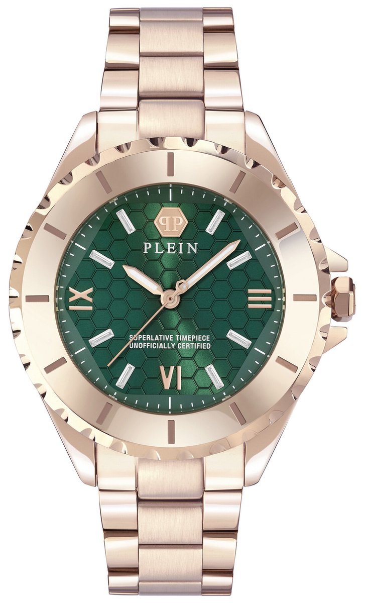 Philipp Plein Plein Heaven PWPOA0824 Horloge - Staal - Rosékleurig - Ø 38 mm