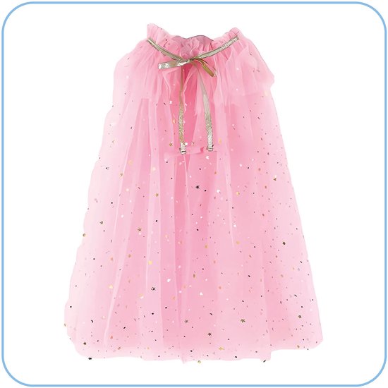 Prinsessenjurk meisje - Roze Glitter - Prinsessen verkleedkleding