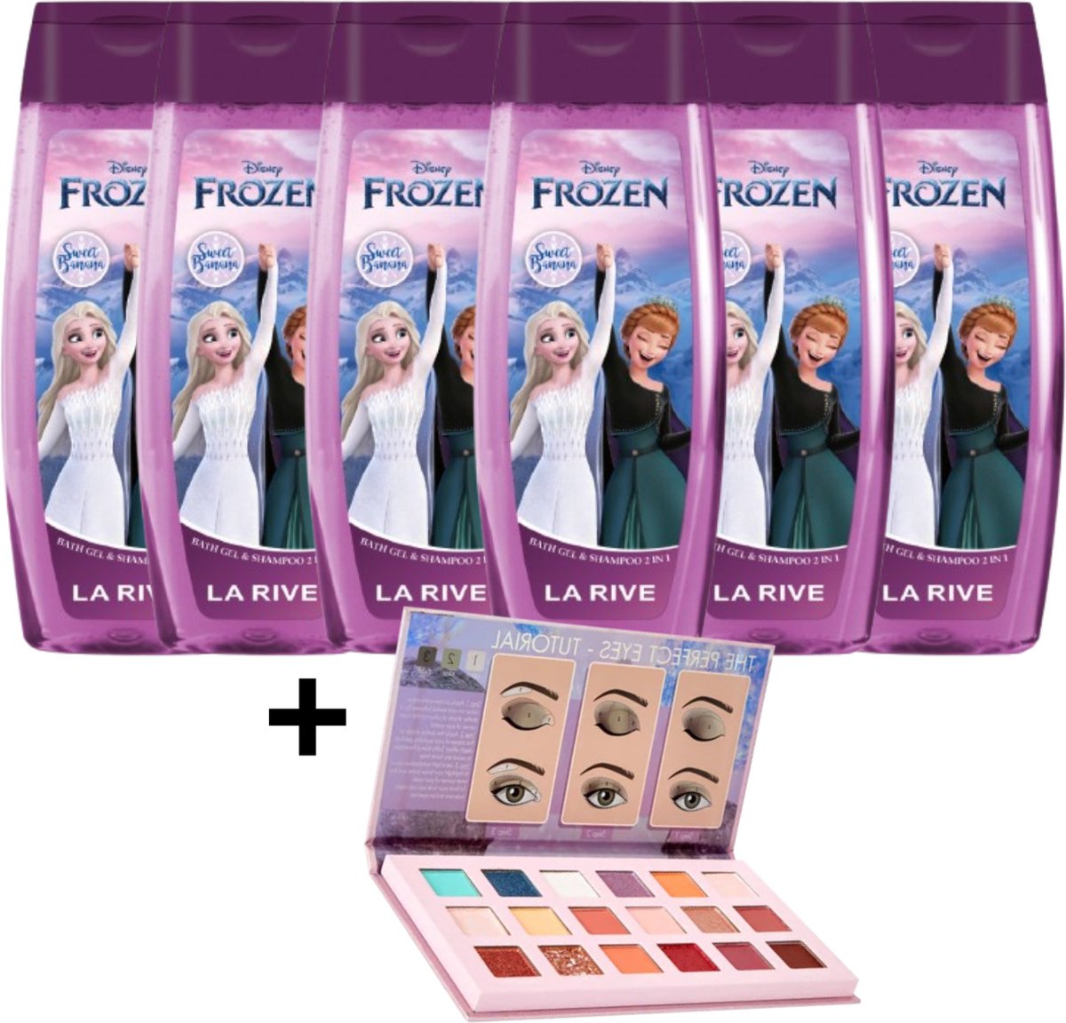 Goedkoopste La Rive Disney Frozen Shampoo en Badgel Kids Sweet Banana - Kindershampoo - 6x 250ml - Voordeelverpakking - Zachte en Speelse Verzorging voor Kinderen