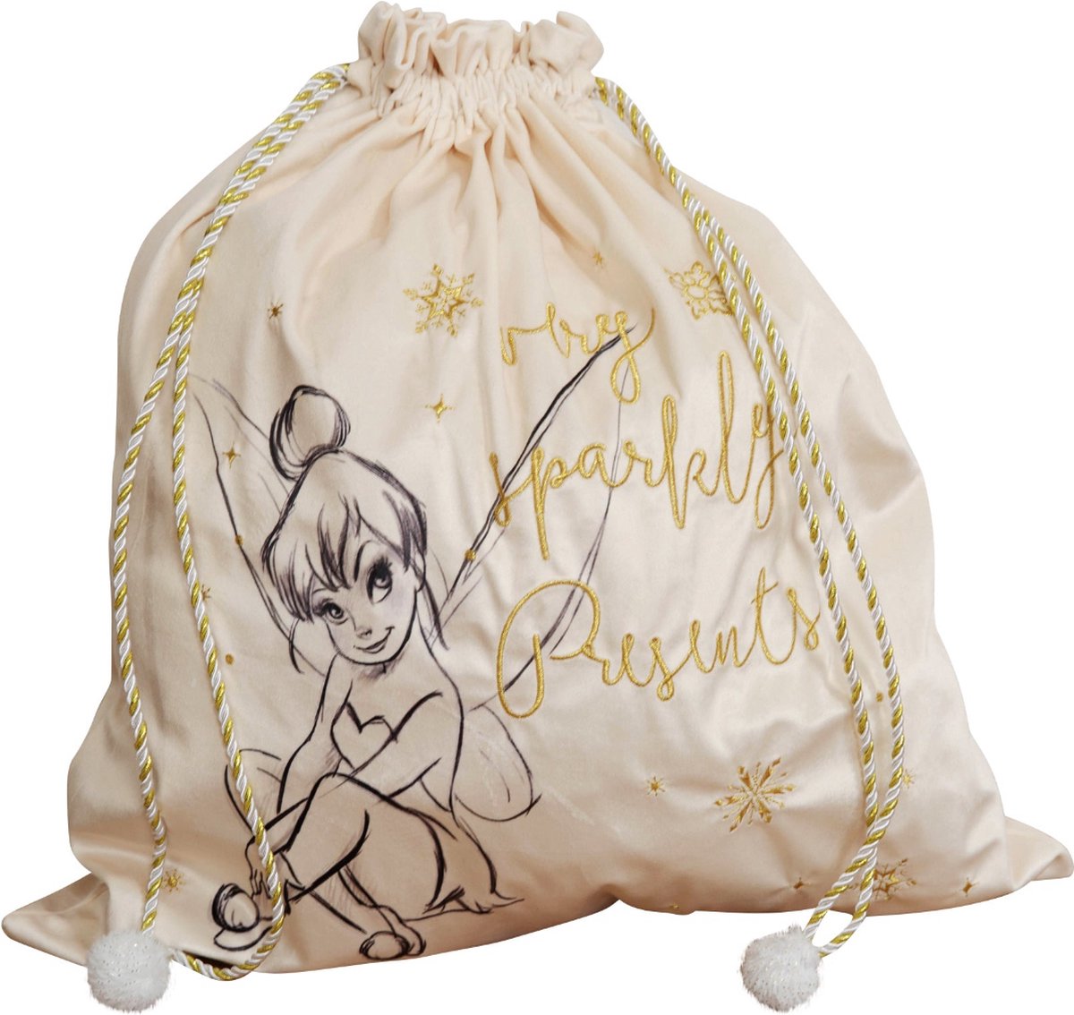 Disney Fluwelen Tinkerbel Kerstzak