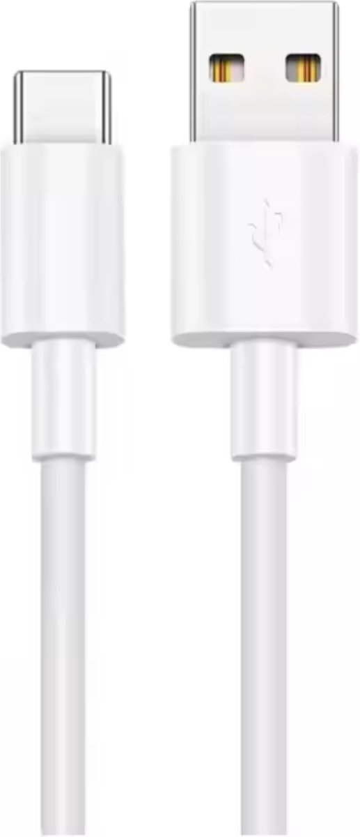 USB C Kabel 1 Meter - USB A naar USB C Snellader oplaadkabel Fast Charger 5A - WIT