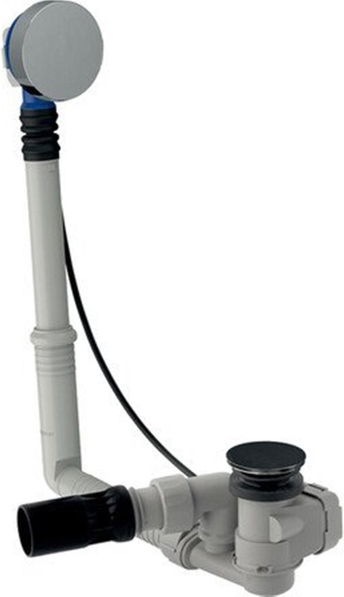 Geberit badafvoergarnituur - met draaibediening - diameter 52mm - lengte 32cm - met afwerkset en afvoerbui - glans verchroomd (chroom)