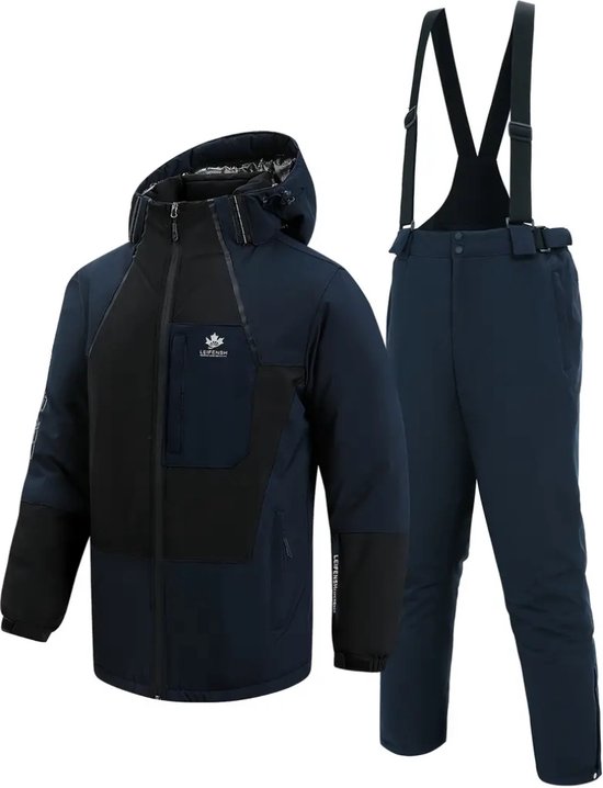 Skipak - SkiBroek - Skijas - Ski Suit - Wintersport - Heren - 2-Delig - Blauw - Maat L