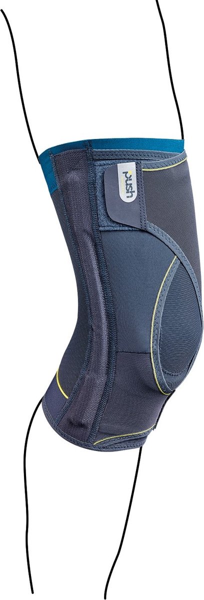 Push Sports Kniebrace - Donkergrijs - Maat small