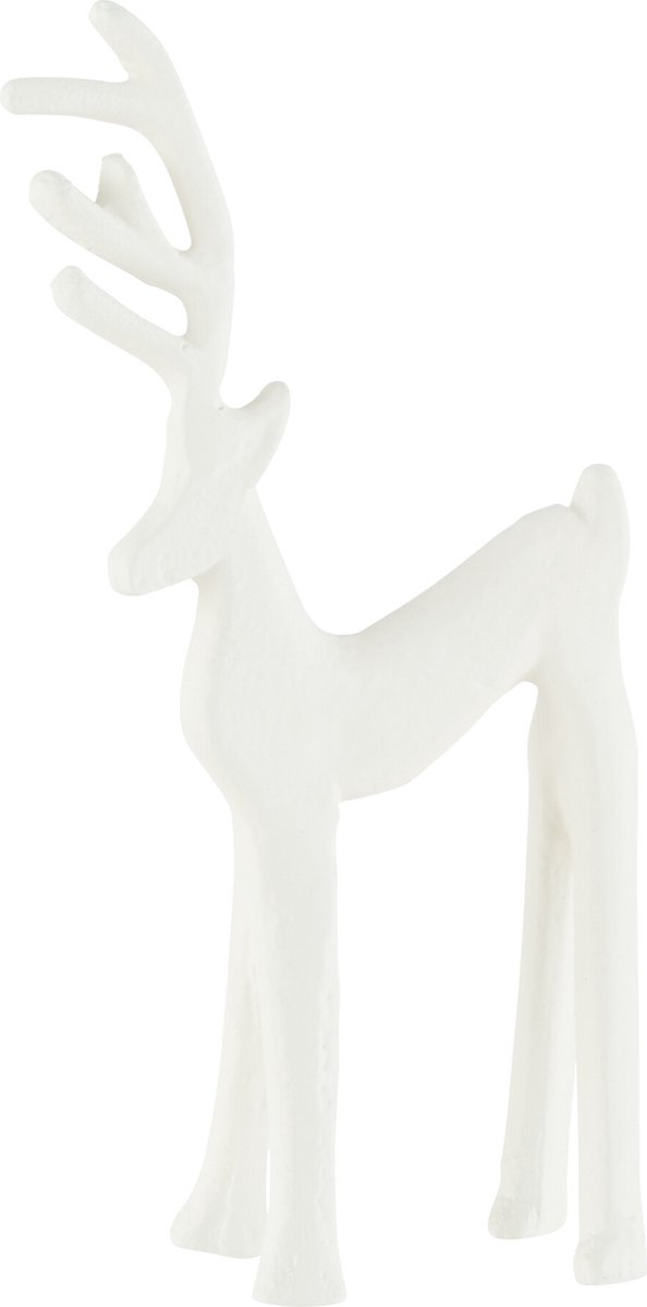 figuur Rendier Goa - aluminium - wit- small