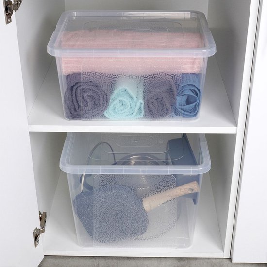 Opbergbox 20 / 30 l 2 stuks - Opbergdoos - Opslag Container | bol