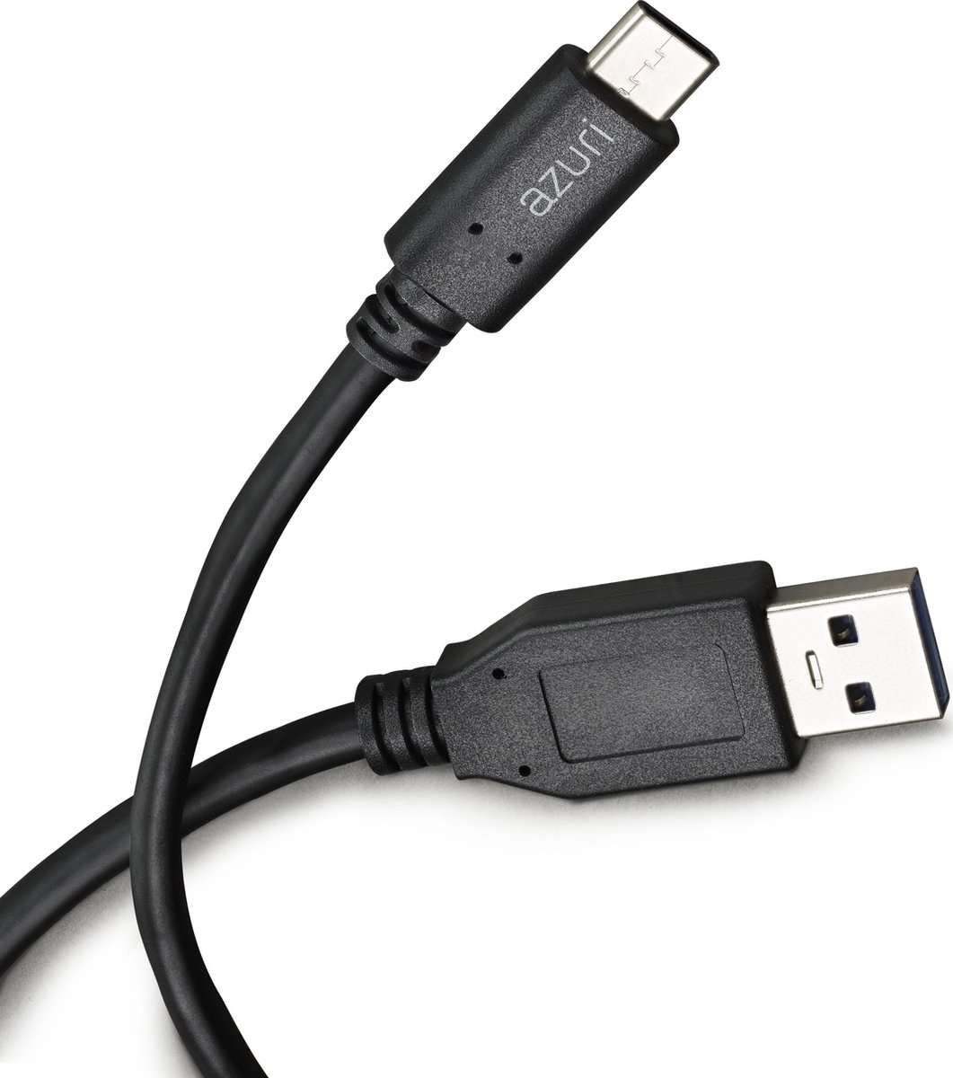 Azuri Usb Sync And Charge Cable Usb 3 1 To Usb Type C Zwart Bol Com