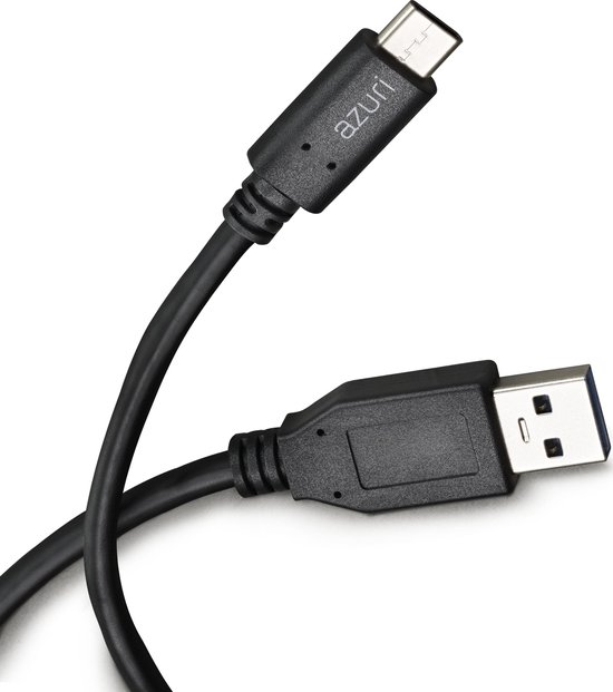 Azuri USB Sync- and charge cable - USB 3.1 to USB type C - zwart