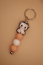 Sleutelhanger - Tashanger - Koe - Roze