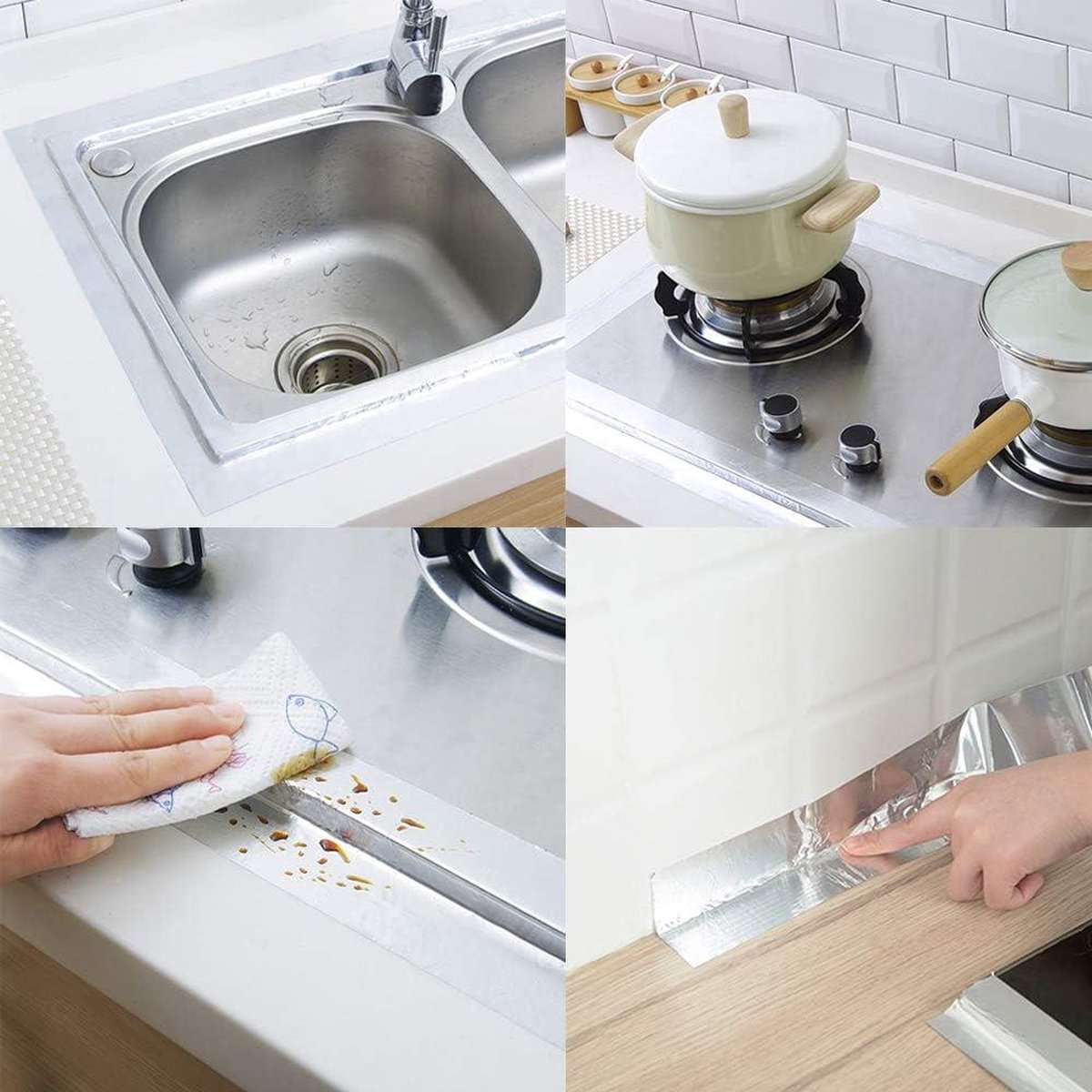 ACIT Versterkte Aluminiumtape, Hittebestendige aluminiumtape, hittebestendig, waterbestendig en bestand tegen hoge temperaturen 50 m x 50 mm ACIT Versterkte Aluminiumtape, Hittebestendige aluminiumtape, hittebestendig, waterbestendig en bestand tegen hoge temperaturen 50 m x 50 mm