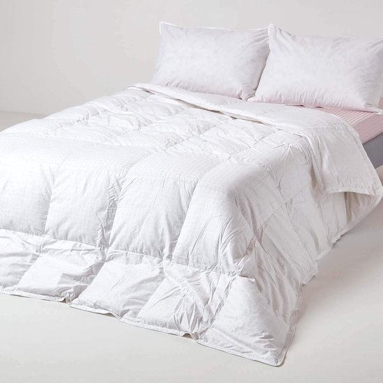 BPC Hotel Style Double Bed Quilt Light Summer Feather and Goose Down Duvet Super Soft and Breathable Oeko-Tex and RDS Tested, Double Size 220 x 240 cm