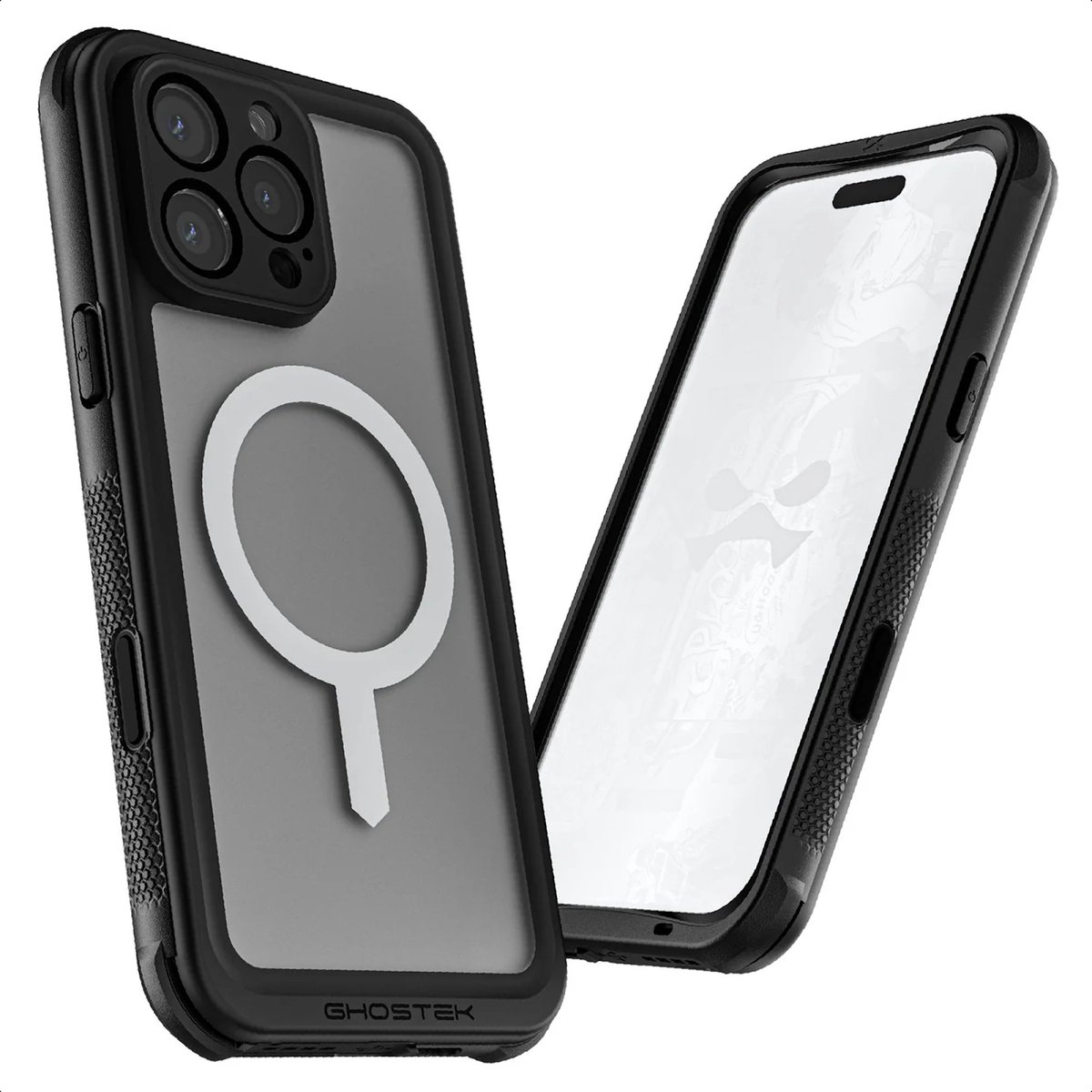 Ghostek - iPhone 16 Pro Max Nautical Slim Hoesje - Compatibel met MagSafe - Militair-Grade Bescherming - Transparant