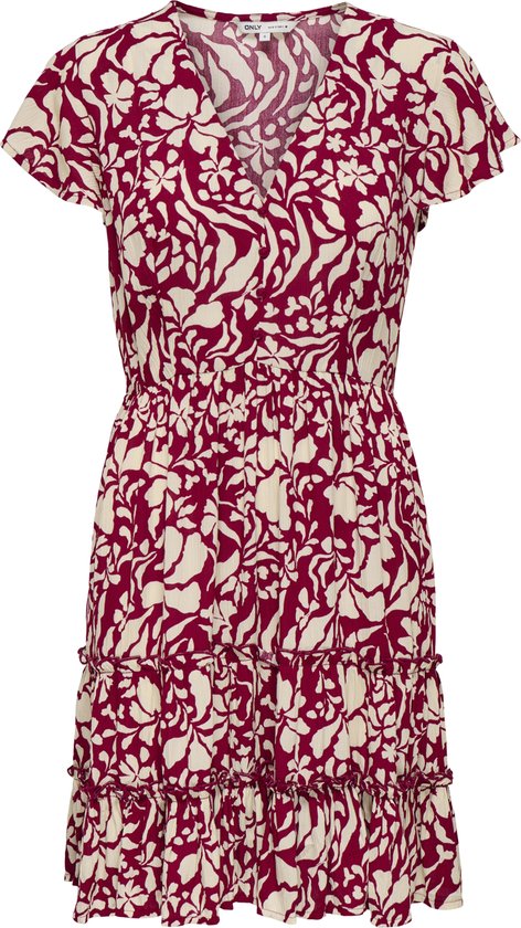 ONLY - ONLCLAUDETTE LIFE SS MINI DRESS WVN NOOS - Dames - Mini jurken