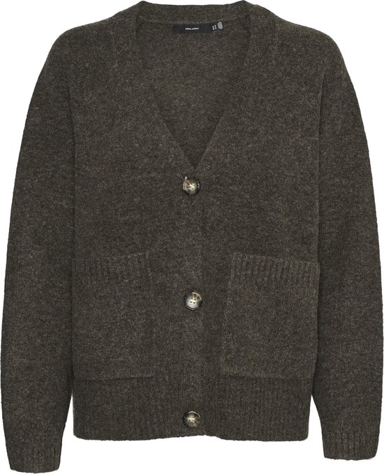 VERO MODA VMBOOM LS V-NECK BUTTON CARDIGAN GA NOOS Dames Vest - Maat S