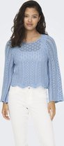 Only pull Onlnola Life 3/4 pull Knt Noos 15233173 Blue clair femme taille - L