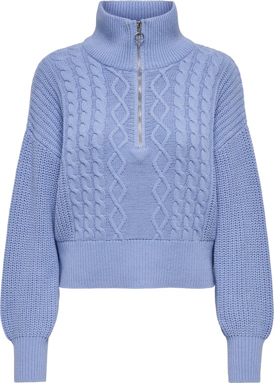 Only Doritta LS Cable Zip Knit Tui Dames - Maat L