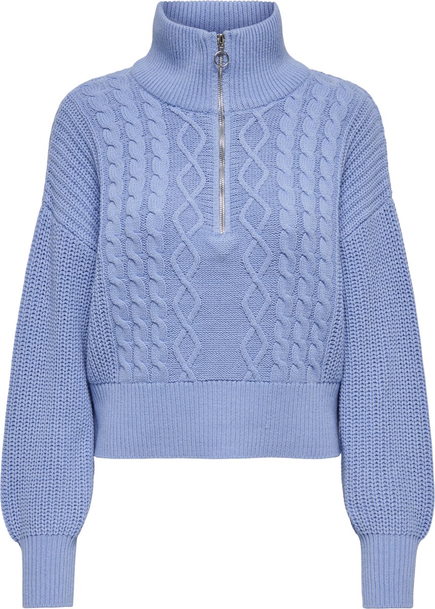 Only Doritta Trui Dames Sweater Grapemist Blauw