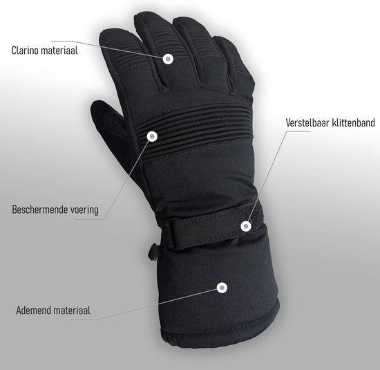 Gant pour moto & scooter - Taille XL - imperméable - avec protection - stretch - respirant