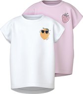NAME IT - NMFVARUTTI 2P CAPSL LOOSE TOP - T-shirts pour Filles