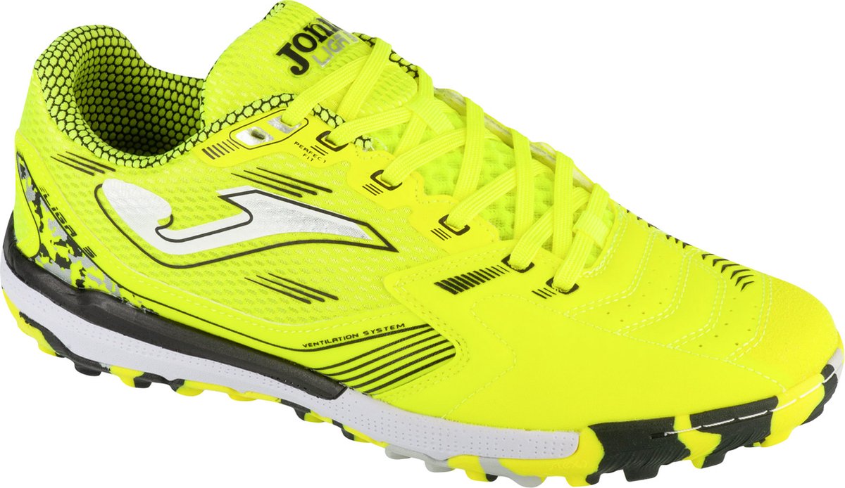 Joma Liga 5 2509 TF voetbalschoenen voor mannen, geel, maat 44, synthetisch leder, turf profiel.