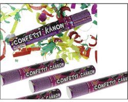 10 x Feest confetti kanon papier 25cm - Carnaval optocht shooter party popper thema feest festival confettie