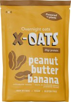 X-OATS Proteïne oats Ontbijtshake - Proteïneshake & Maaltijdshake - Vegan Glutenvrij Hoog in vezels - 20g Eiwit - 8-pack Pindakaas/Banaan