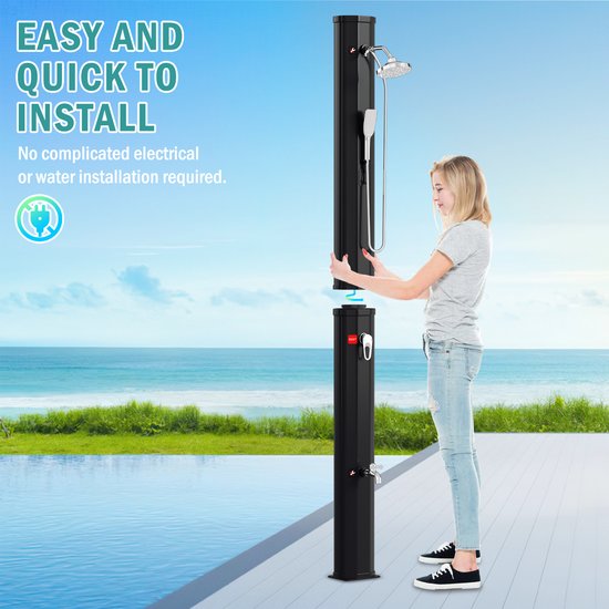 Zonnedouche 20L Solar tuindouche warm water tot 60°C
