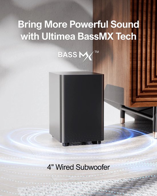 Soundbar - Soundbars - Soundbars voor TV - Soundbar met Subwoofer - Luidspreker - 250W - met 2 Surround Speakers — afbeelding 2