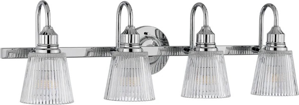 Quintiesse LED Badkamerarmatuur Addison | 3W 3000K 300Lm 830 | IP44 | Dimbaar | Polished Chrome