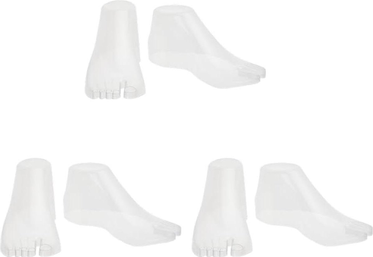 Image of 3 paar kunststof schoensteunhouders - 75 cm - schoensteunen - sandaalsteun - vrouwelijke etalagepop - voetsokken display - enkel voor enkelkettingen - schoenen - sokken .
