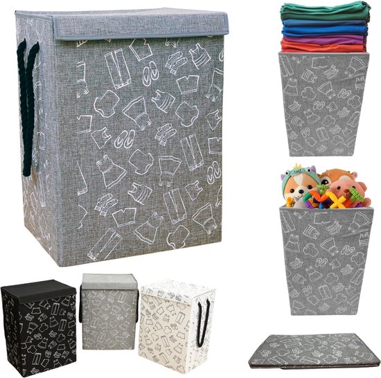 Grote wasmand 75L - Waterdichte, opvouwbare waszak voor vuile was en
