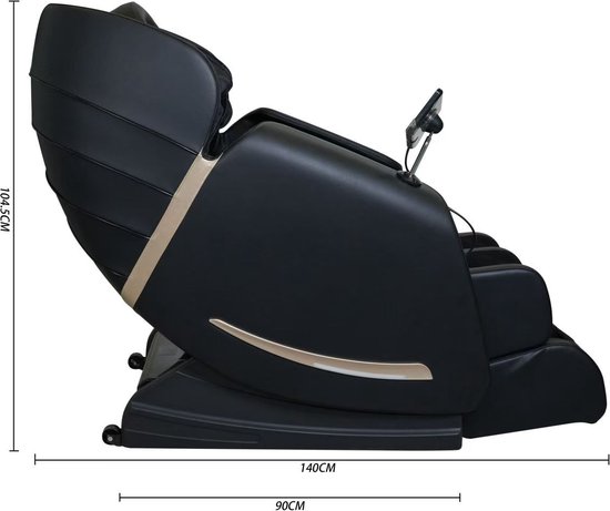 Molini Elektrische Massagestoel (Sensa) - met scherm, muziek, Bluetooth en veel opties - Welness - zwart