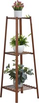 ByBusby® Plantes Rack - Support pour plantes - Bamboe - 3 niveaux