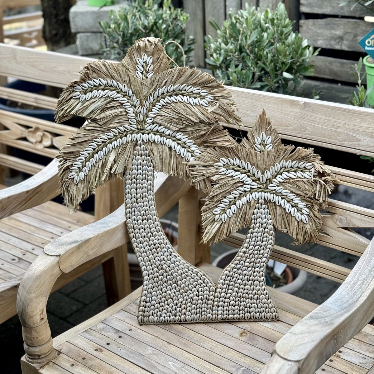 Schelpen palmboom - decoractie - handmade - schelpen