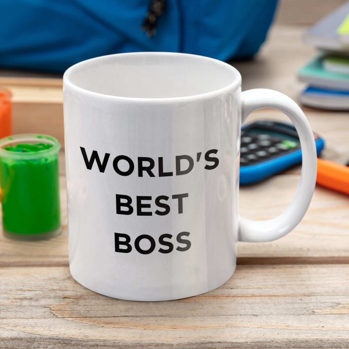 Caneca  Xícara Porcelana Série The Office World´s Best Boss - Michael Scott Caixa - Escorrega