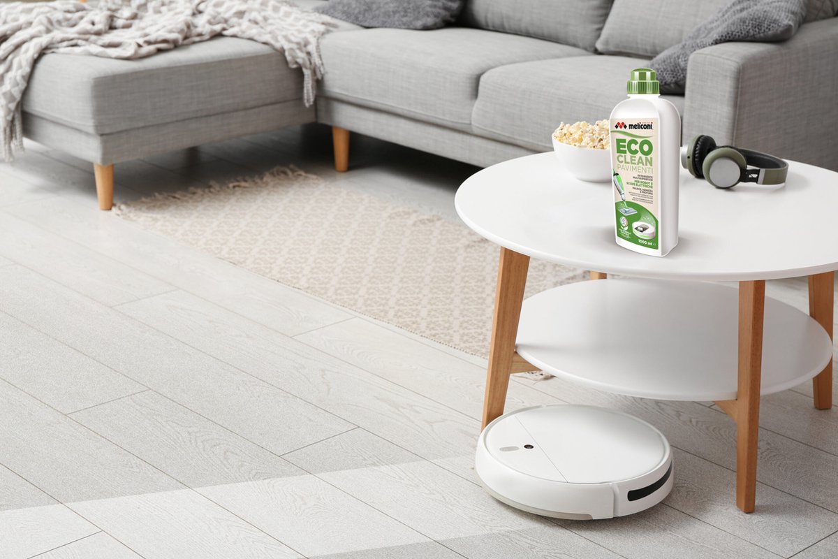 Meliconi ECO CLEAN vloerreinigingsmiddel voor dweilrobot - 1000ml - Geschikt voor Roborock en iRobot Braava Jet m6 - Schoonmaakmiddel - Vloerreiniger vloeistof - Reinigingsmiddel — afbeelding 2