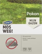Pokon Mos Weg! - 1,75kg - Onkruidverdelger - Geschikt voor 50m² - Mosbestrijder - Anti mos gazon
