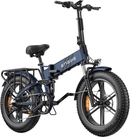 ENGWE Engine Pro 2.0 Elektrische Vouwfiets - Fatbike - 20 Inch - 250W Motor - 8 Versnellingen - 110 km Actieradius - Hydraulische Schijfremmen - Blauw