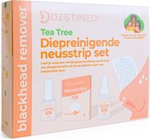 Destined® Neusstrips - Blackhead remover - Mee eters verwijderen Set - 100 stuks - Mee eter Verwijderaar - Poriënreiniger - Gezichtsmasker Peel off Masker - Blackhead masker - Pore strips - Gratis E-Book