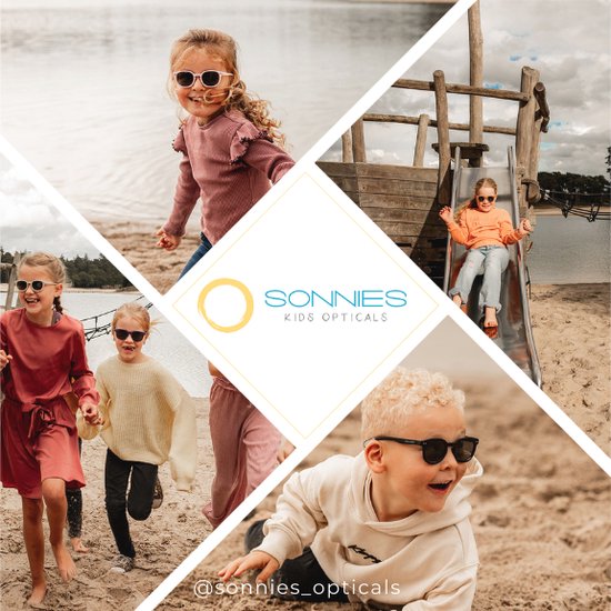 Sonnies - Kinderzonnebril Roma Nero - Leeftijd 1-3 jaar - gepolariseerde glazen voorzien van UV400 bescherming - lichtgewicht frame - buigzaam en flexibel - jongens en meisjes - kinder zonnebril - kleur zwart van Sonnies — afbeelding 3