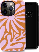 Selencia Coque adaptée pour iPhone 13 Pro - Selencia Vivid Backcover - Modern Bloom Pink