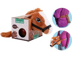 Holly Horse Paarden Hoofd met Elastiek - Kleur Bruin - Inclusief Geluid