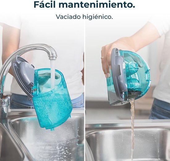 Nettoyeur de tapis 3 en 1 avec câble - 600 W, 14 kPa, nettoyage en profondeur, 2 Réservoirs d'eau et accessoires de fenêtre