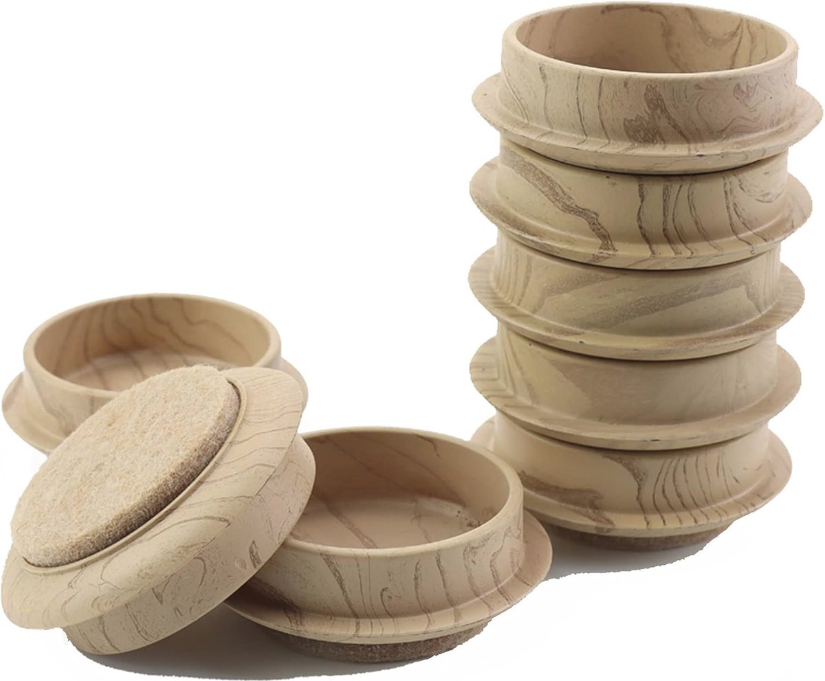 Vloerkopjes 4,5 cm antislip voor meubels - 8 Stuks
