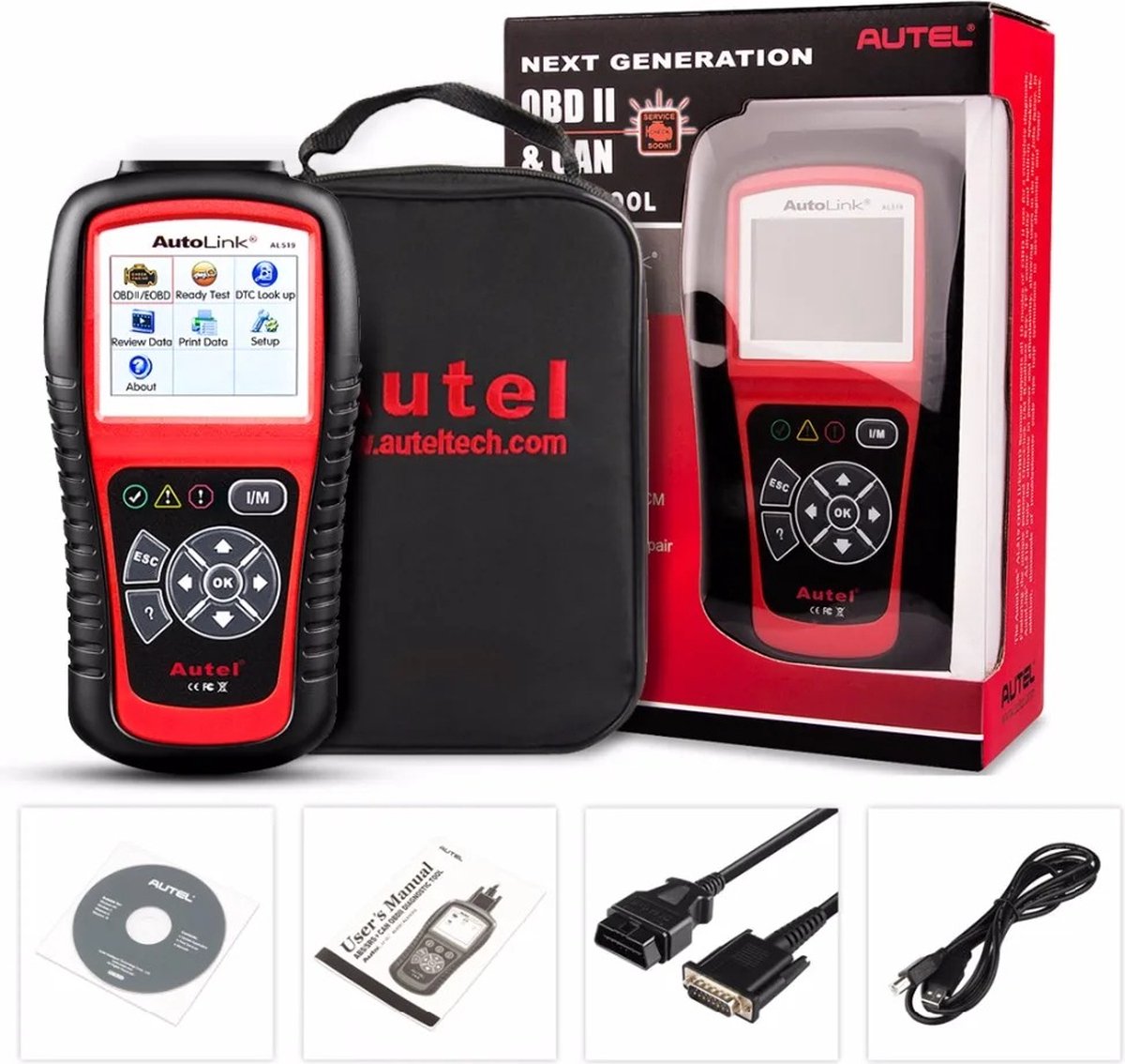 Ariqo OBD2 Auto Scanner - OBD Diagnose Apparatuur - Scanners - Uitlezen - Storing Verwijderen - NL Taal - Handformaat - 12V