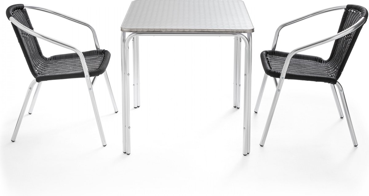 Oviala - Vierkante tuinset en 2 fauteuils - Nothing Hill