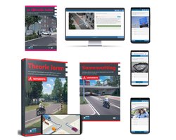 Motor Theorieboek 2025 Rijbewijs A met Maand Onbeperkt 3250 Examen oefenvragen + 50 Examens + 8 Toetsen || Samenvatting + Apps + Praktijkgids CBR Rijbewijs A Halen - Lens Media